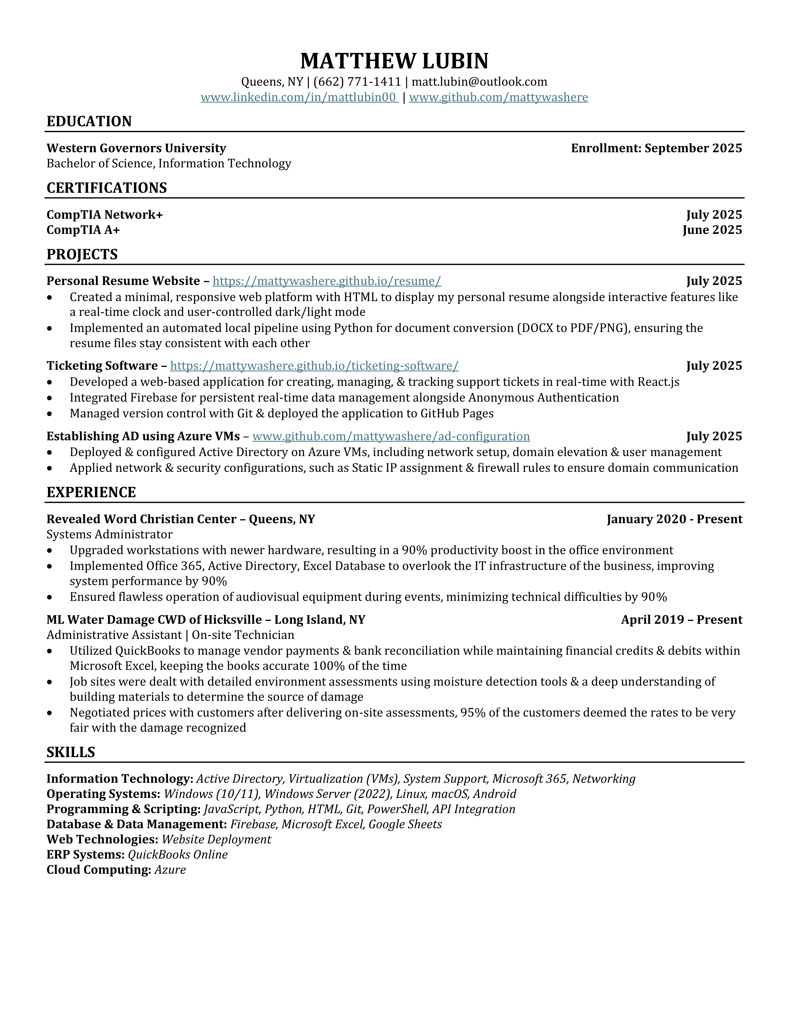 resume preview